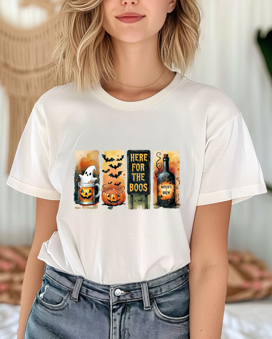 Halloween Unisex Tee - Here for the Boos