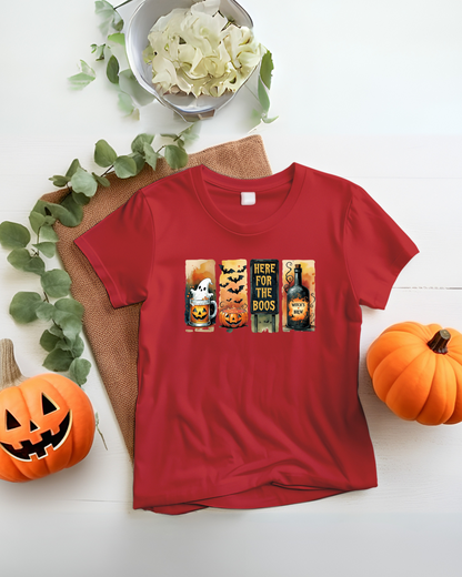 Halloween Unisex Tee - Here for the Boos