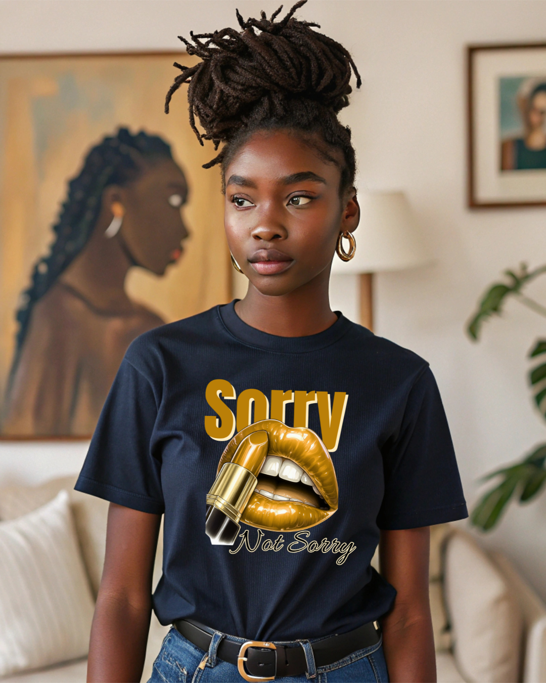 Sorry Not Sorry Fashionable Graphic Tee - Designs By Dice