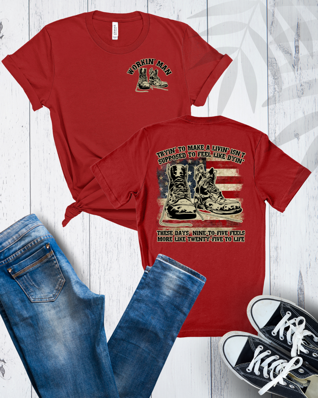 Patriotic Workin' Man T-Shirt - Designs By Dice