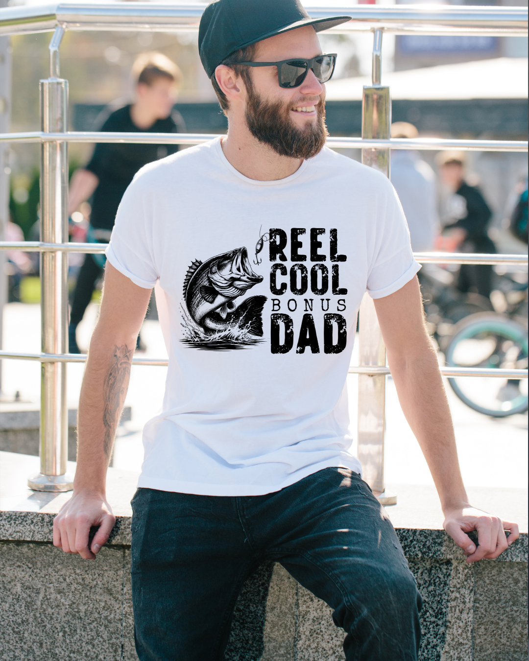 Reel Cool Bonus Dad T-Shirt - Designs By Dice