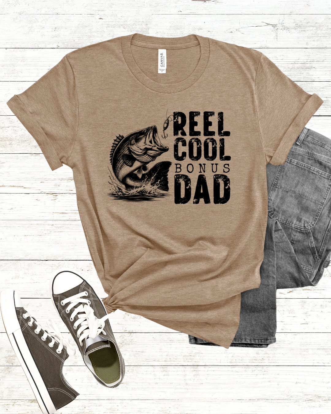 Reel Cool Bonus Dad T-Shirt - Designs By Dice