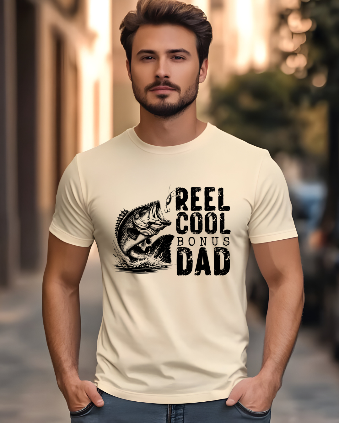 Reel Cool Bonus Dad T-Shirt - Designs By Dice