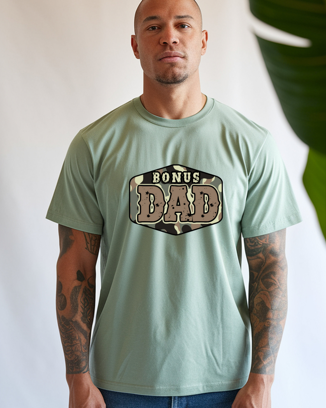Bonus Dad Camouflage Tee - Designs By Dice