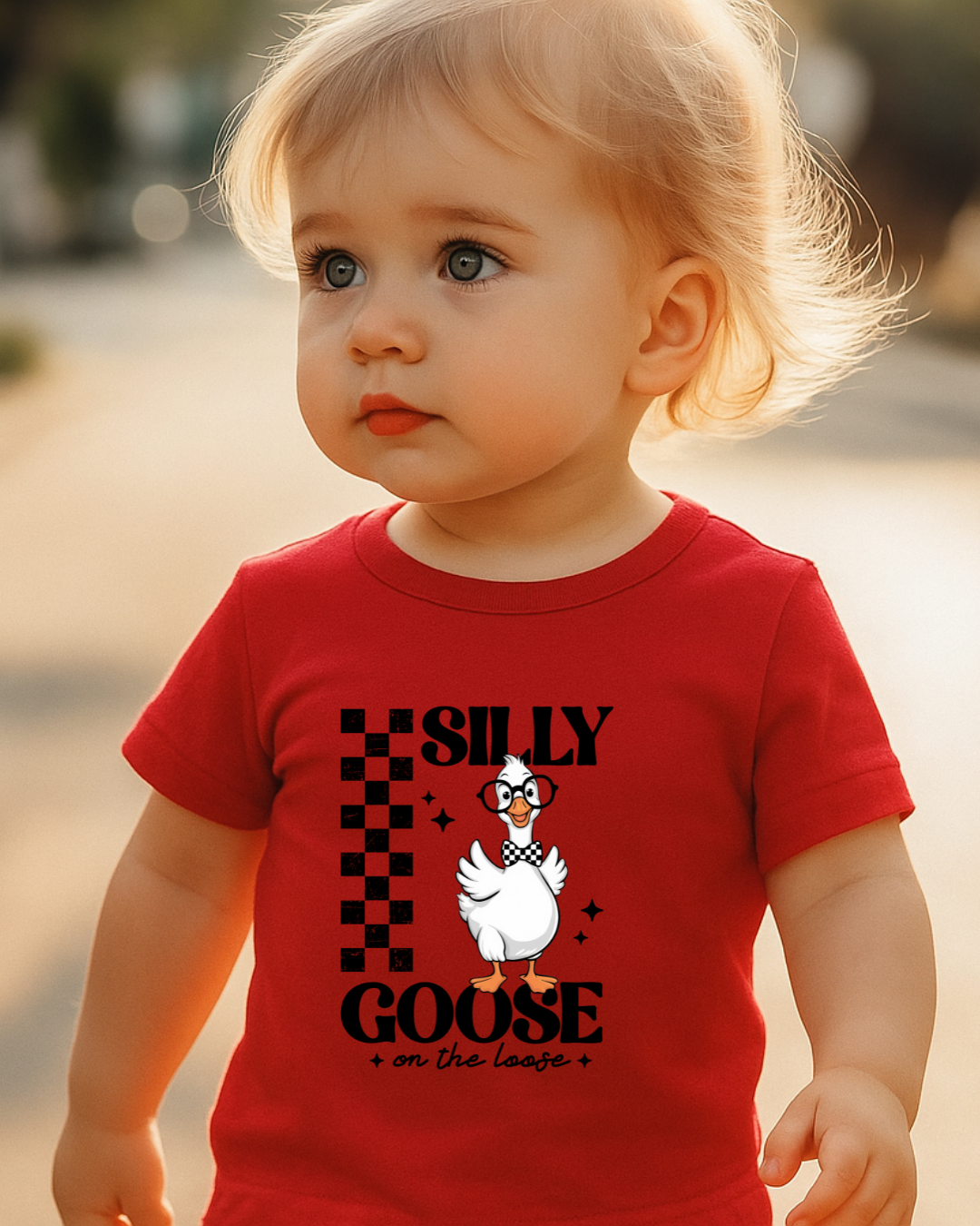 Silly Goose Casual T-shirt for Toddlers - Designs By Dice