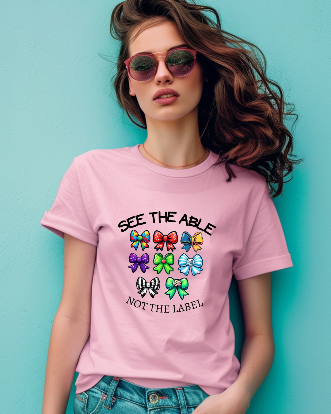 See the Able Not the Label T-Shirt – Disability Awareness Shirt | Inclusion & Neurodiversity Support Tee - Designs By Dice
