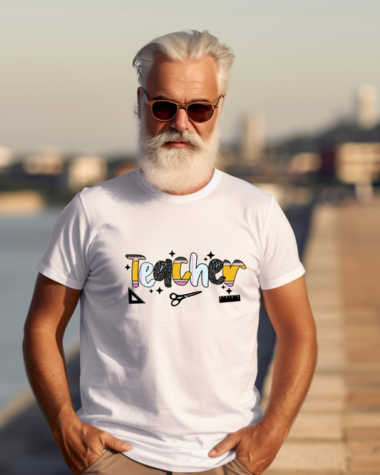 Teacher T-Shirt – Cute Back to School Teacher Shirt | Fun Classroom Graphic Tee for Educators