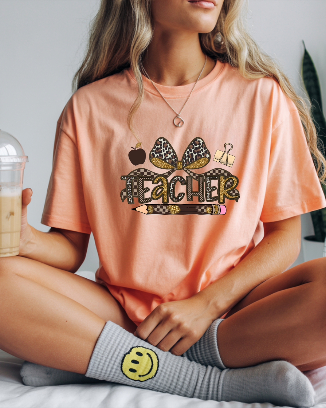 Leopard Print Teacher T-Shirt – Cute Teacher Graphic Tee for Back to School - Designs By Dice