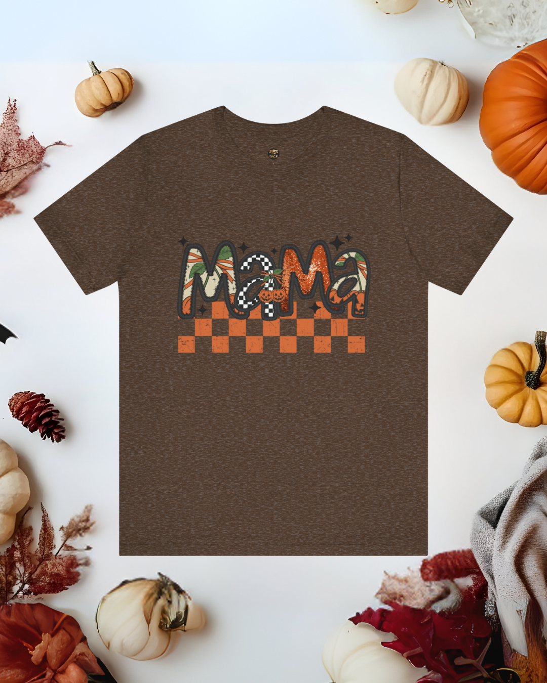 Checkered Mama Halloween Tee - Designs By Dice