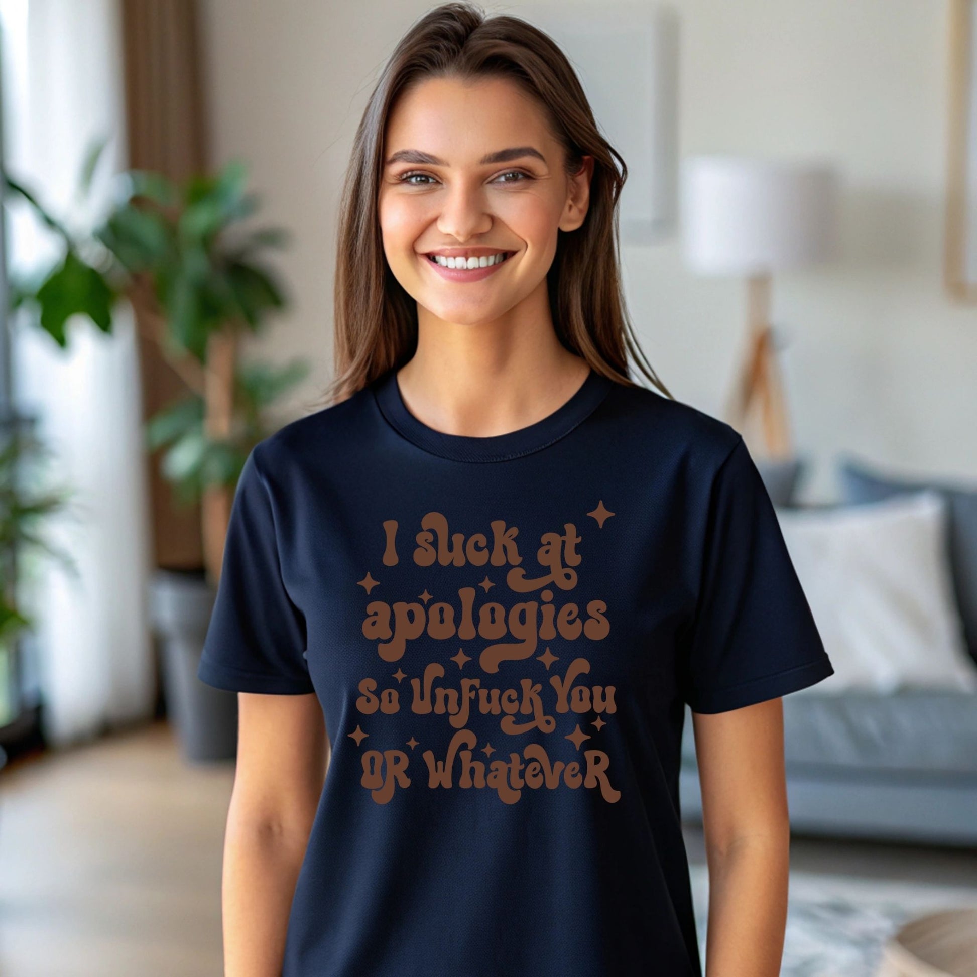 I Suck at Apologies T-Shirt – Funny Sarcastic Retro Graphic Tee - Designs By Dice