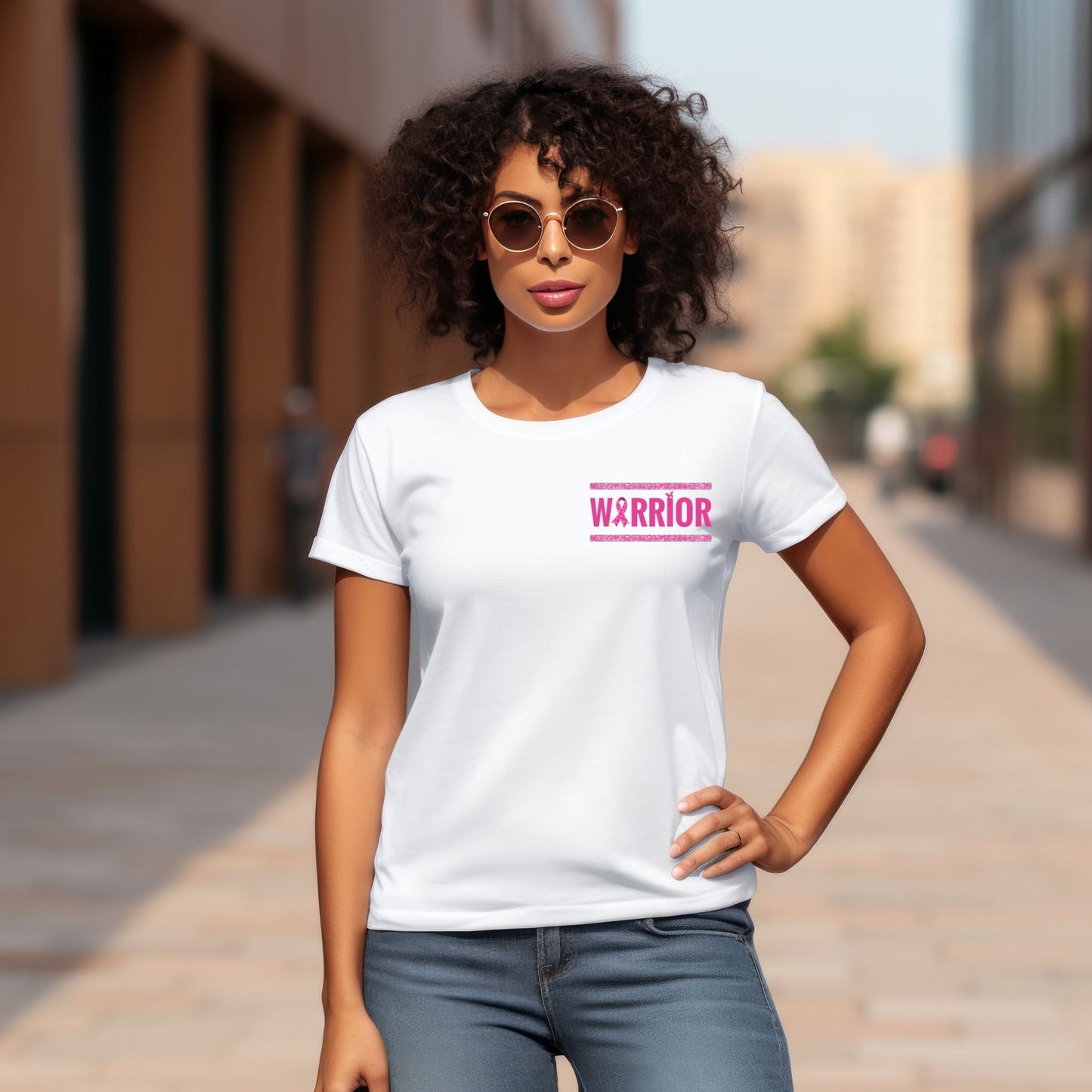 Tackle Cancer Warrior T-Shirt – Breast Cancer Awareness Football Graphic Tee