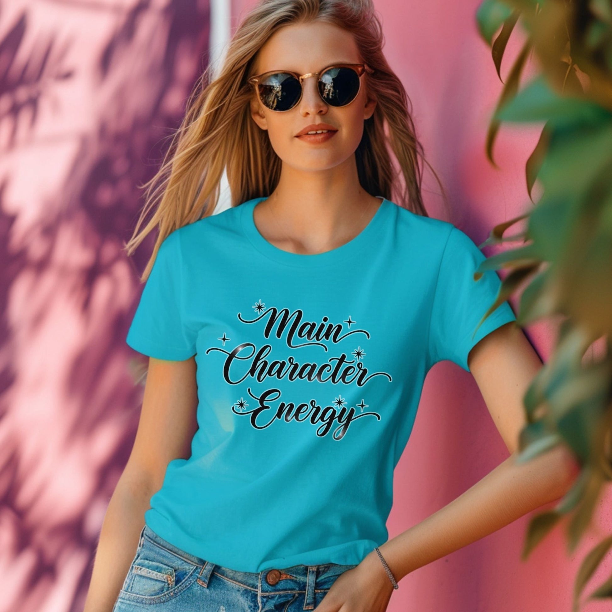 Main Character Energy T-Shirt – Positive Vibes Aesthetic Graphic Tee - Designs By Dice