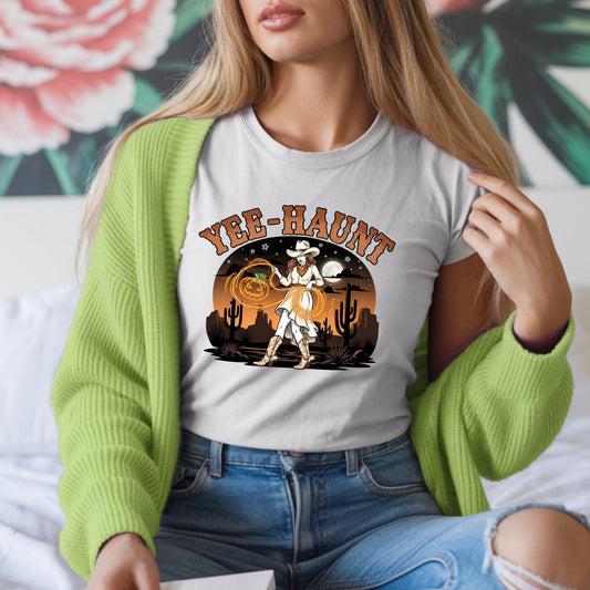 Yee-Haunt – Western Cowgirl Halloween T-Shirt