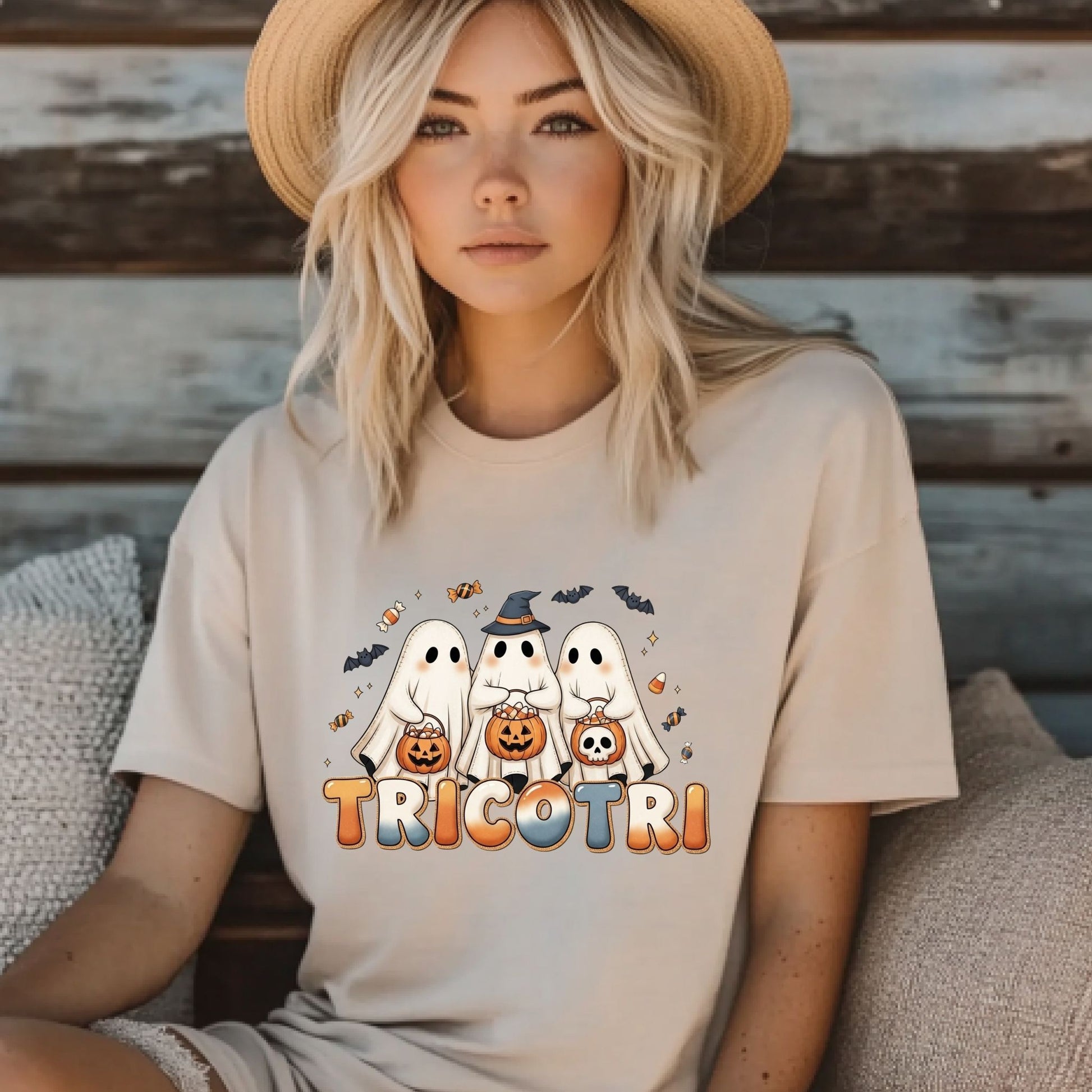 TricoTri Halloween Ghost T-Shirt – Cute Spanish Trick or Treat Graphic Tee - Designs By Dice
