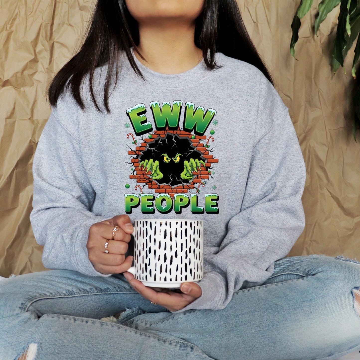 Eww People: Grinch Sweatshirt: Funny Holiday Pullover