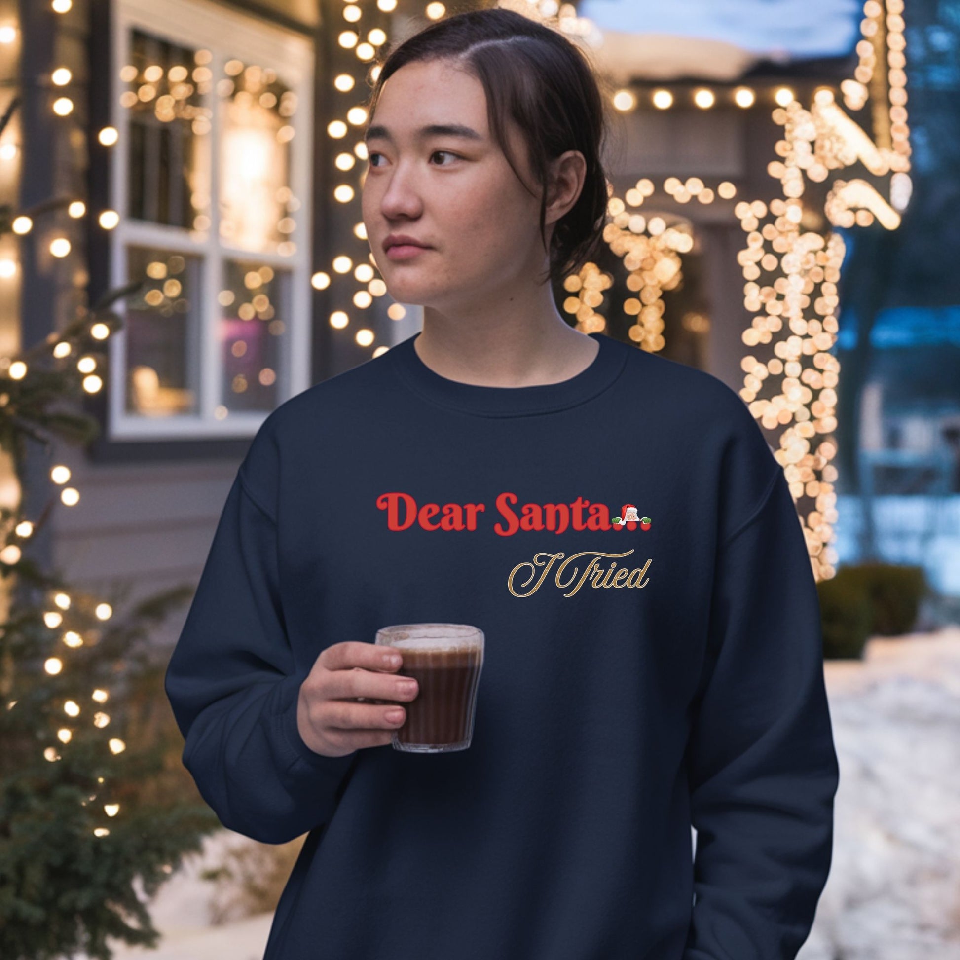 Christmas Sweatshirt | Funny Two-Sided Crewneck | Sarcastic Holiday Gift - Designs By Dice