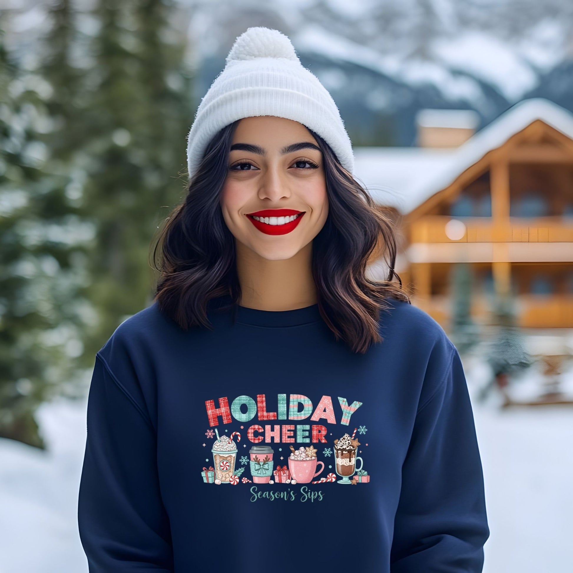 Holiday Cheer Sweatshirt | Christmas Crewneck - Designs By Dice