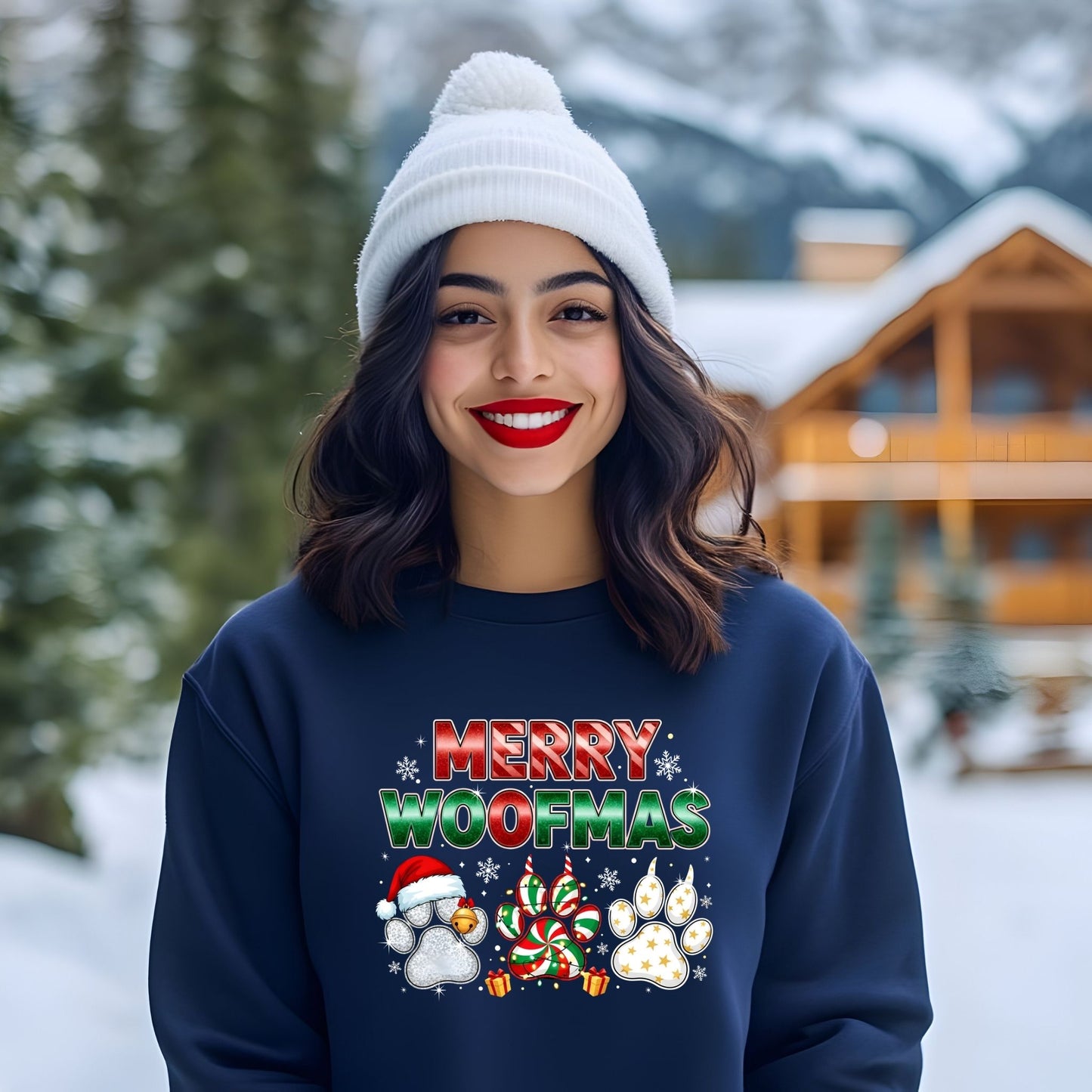 Dog Mom Christmas Sweatshirt
