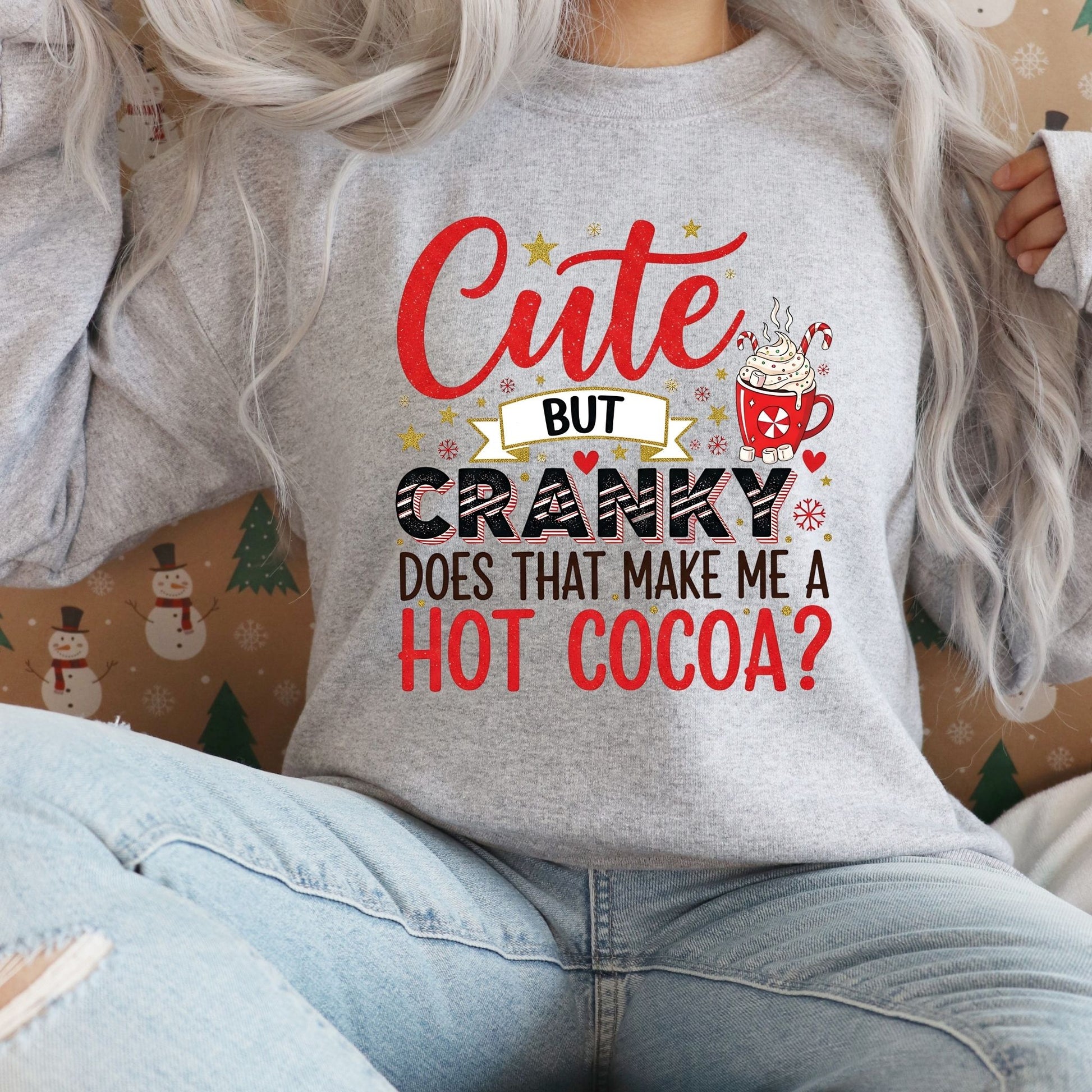Christmas Hot Cocoa Sweatshirt - Designs By Dice