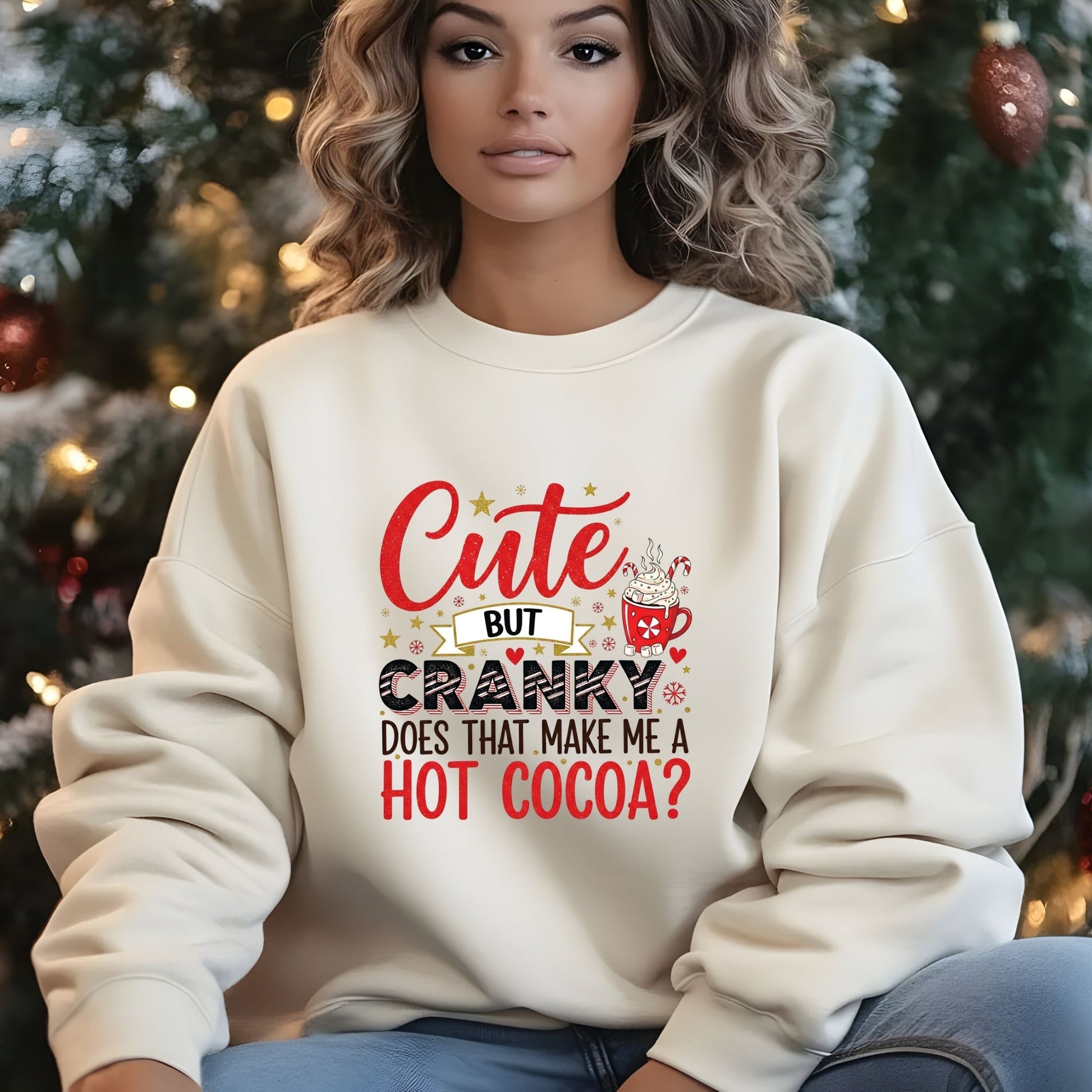 Christmas Hot Cocoa Sweatshirt - Designs By Dice
