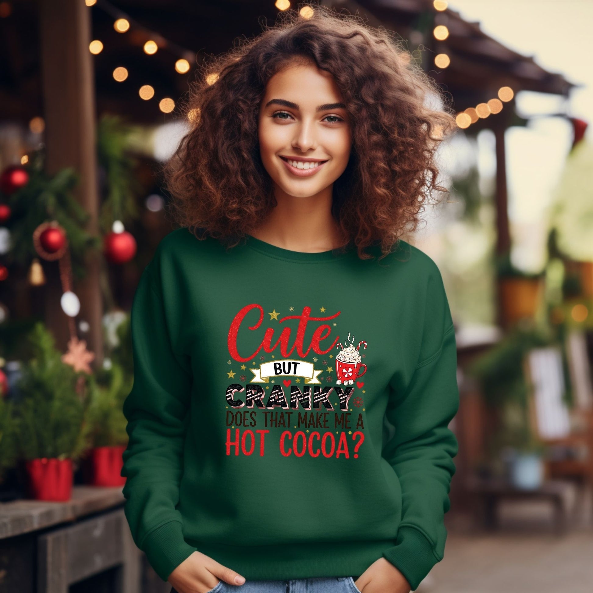 Christmas Hot Cocoa Sweatshirt - Designs By Dice