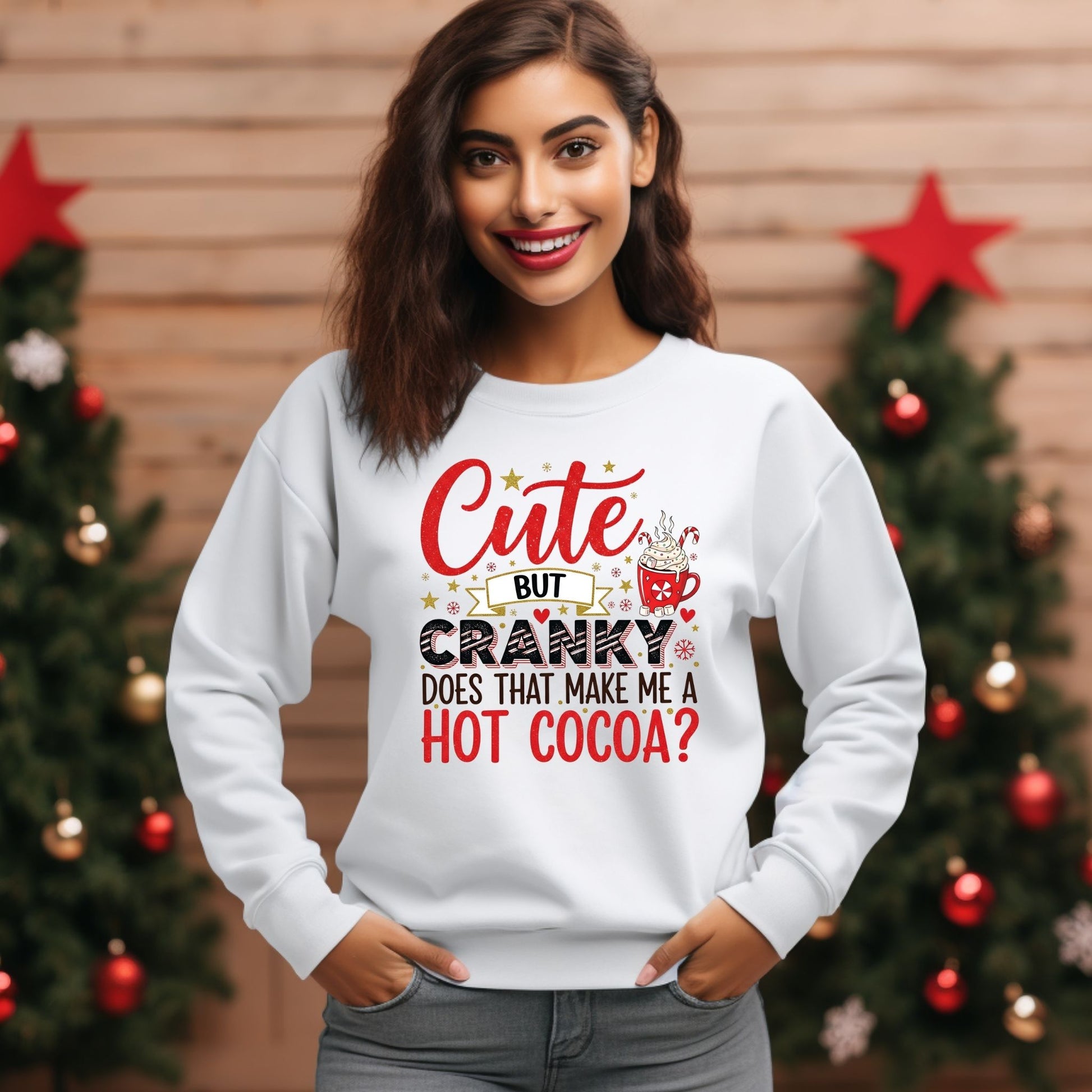 Christmas Hot Cocoa Sweatshirt - Designs By Dice