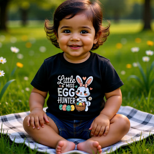 Little Miss Egg Hunter Toddler Easter Shirt
