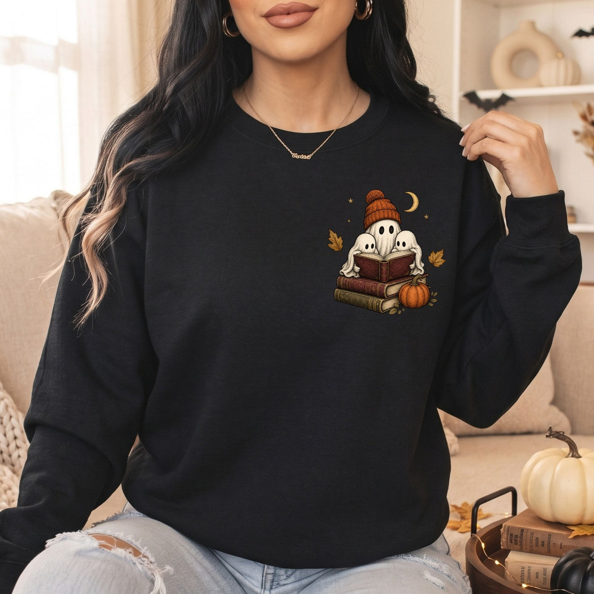 Official Bedtime Story Reader Sweatshirt | Cozy Ghost Crewneck