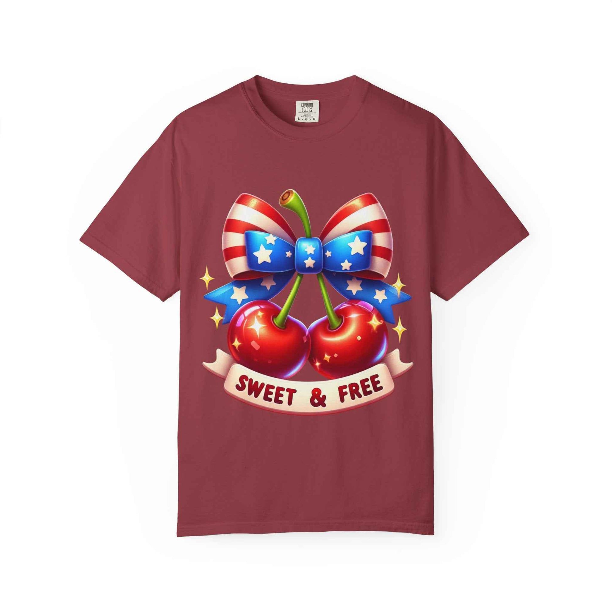 Sweet & Free Patriotic Cherry T-Shirt