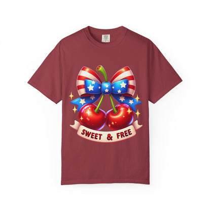 Sweet & Free Patriotic Cherry T-Shirt