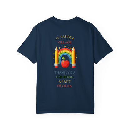 Teacher Appreciation GraphicT-Shirt – ‘It Takes a Village’ Design