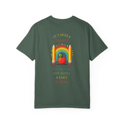 Teacher Appreciation GraphicT-Shirt – ‘It Takes a Village’ Design
