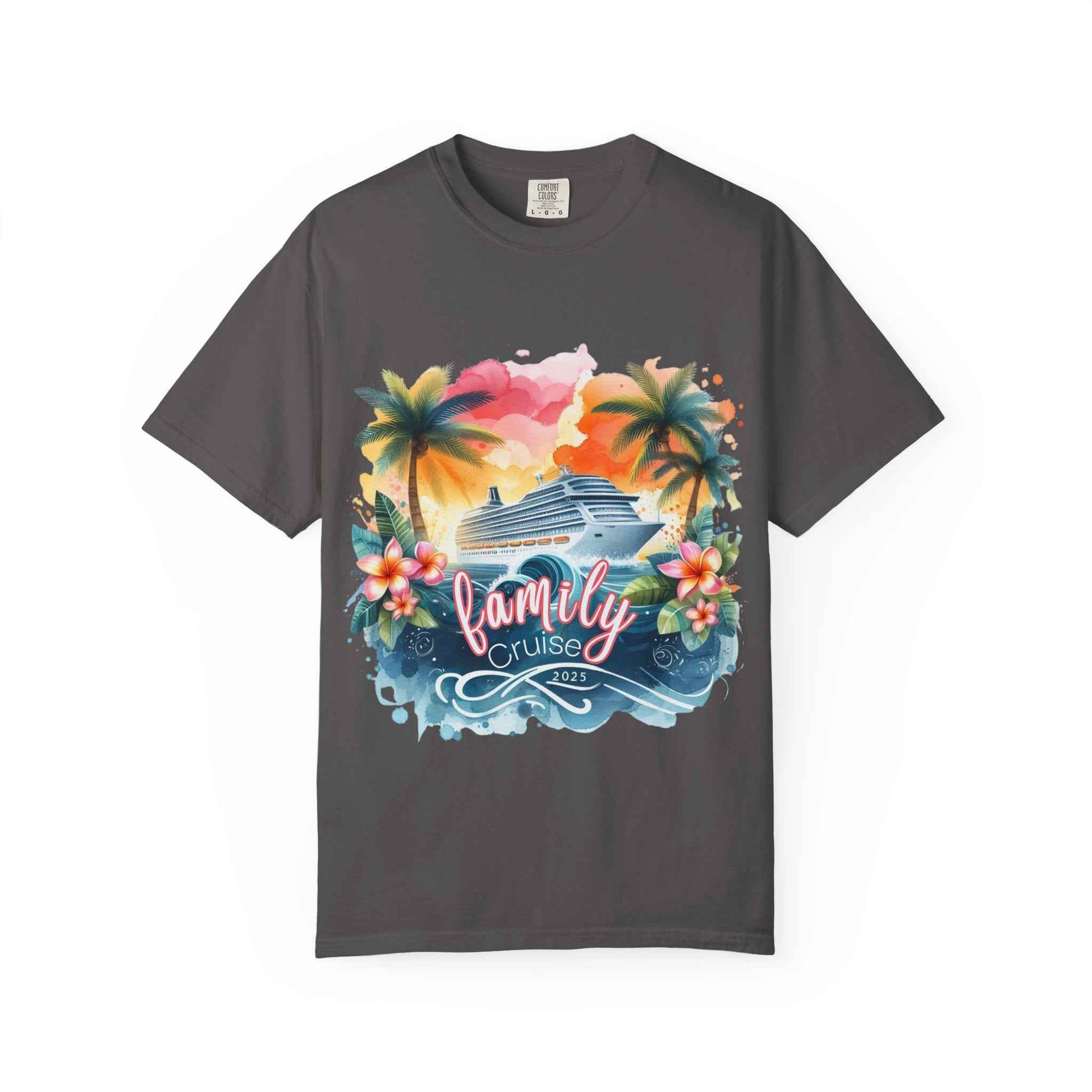 Family Cruise 2025 Unisex Garment-Dyed T-Shirt | Family Matching Tees
