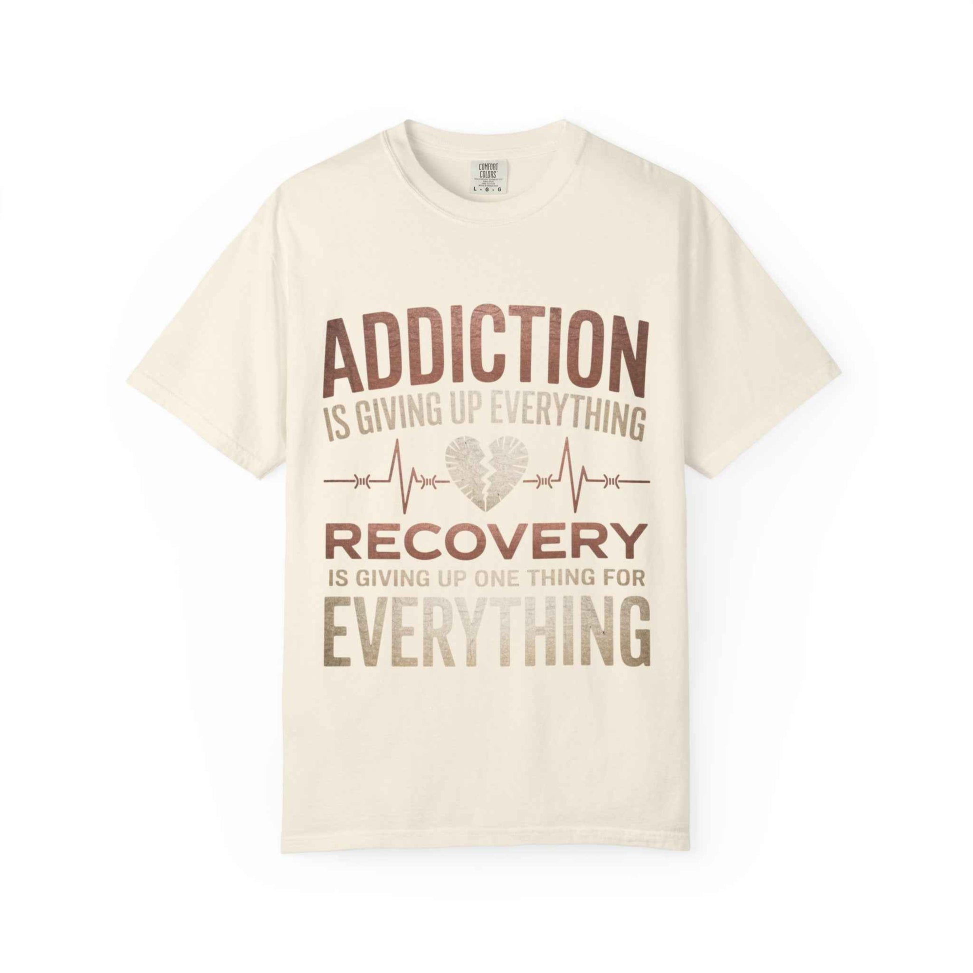 Unisex Recovery Message T-Shirt - Supporting Addiction Awareness