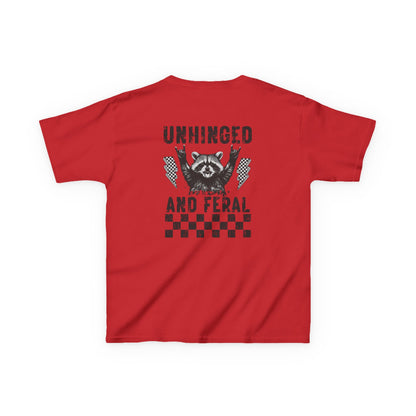 Unhinged & Feral Raccoon big Kids Tee