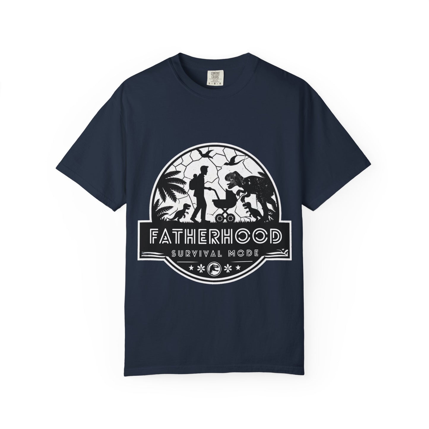 Fatherhood Survival Mode - Jurassic Park theme Graphic Tee