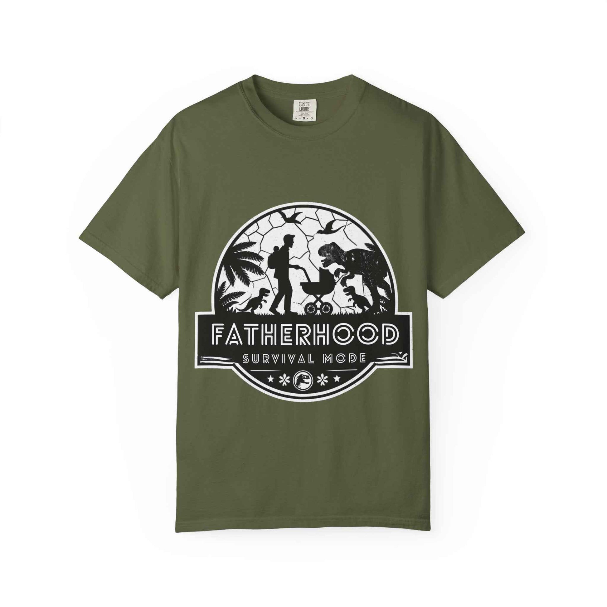 Fatherhood Survival Mode - Jurassic Park theme Graphic Tee