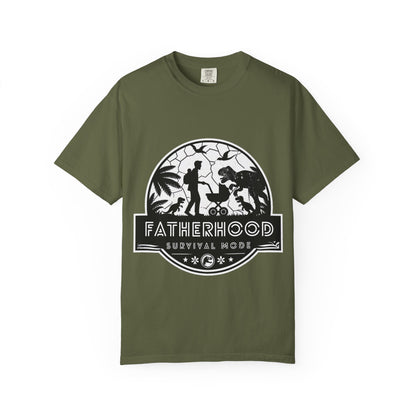 Fatherhood Survival Mode - Jurassic Park theme Graphic Tee