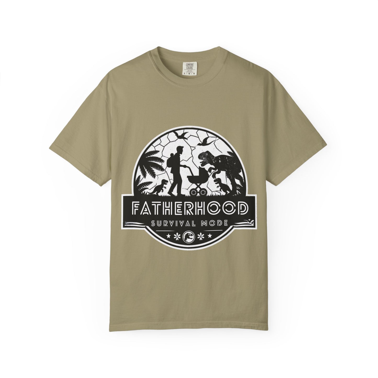 Fatherhood Survival Mode - Jurassic Park theme Graphic Tee
