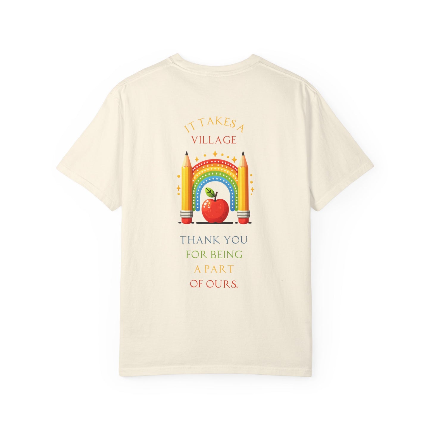 Teacher Appreciation GraphicT-Shirt – ‘It Takes a Village’ Design