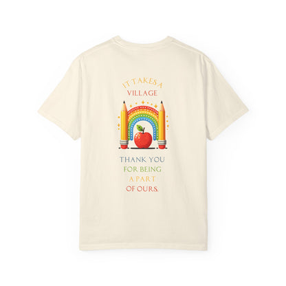 Teacher Appreciation GraphicT-Shirt – ‘It Takes a Village’ Design