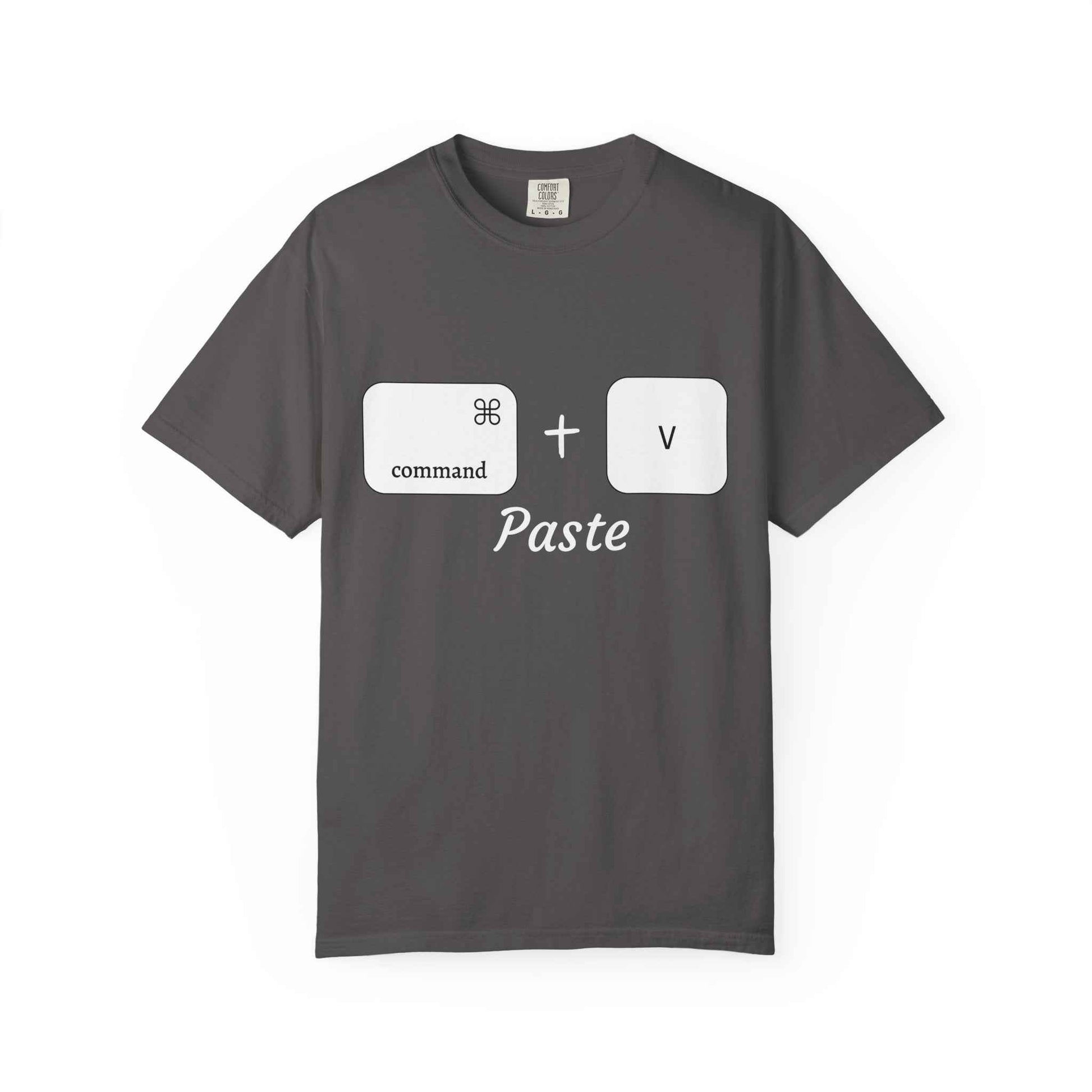 Command + V - Paste T-Shirt (white)