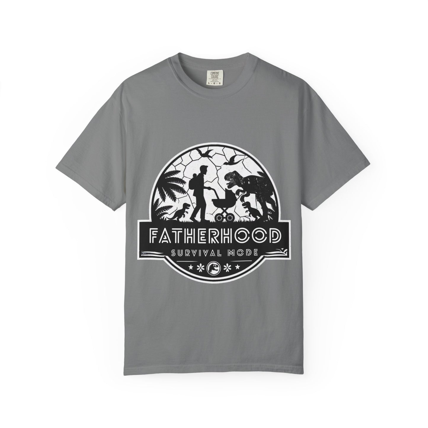 Fatherhood Survival Mode - Jurassic Park theme Graphic Tee