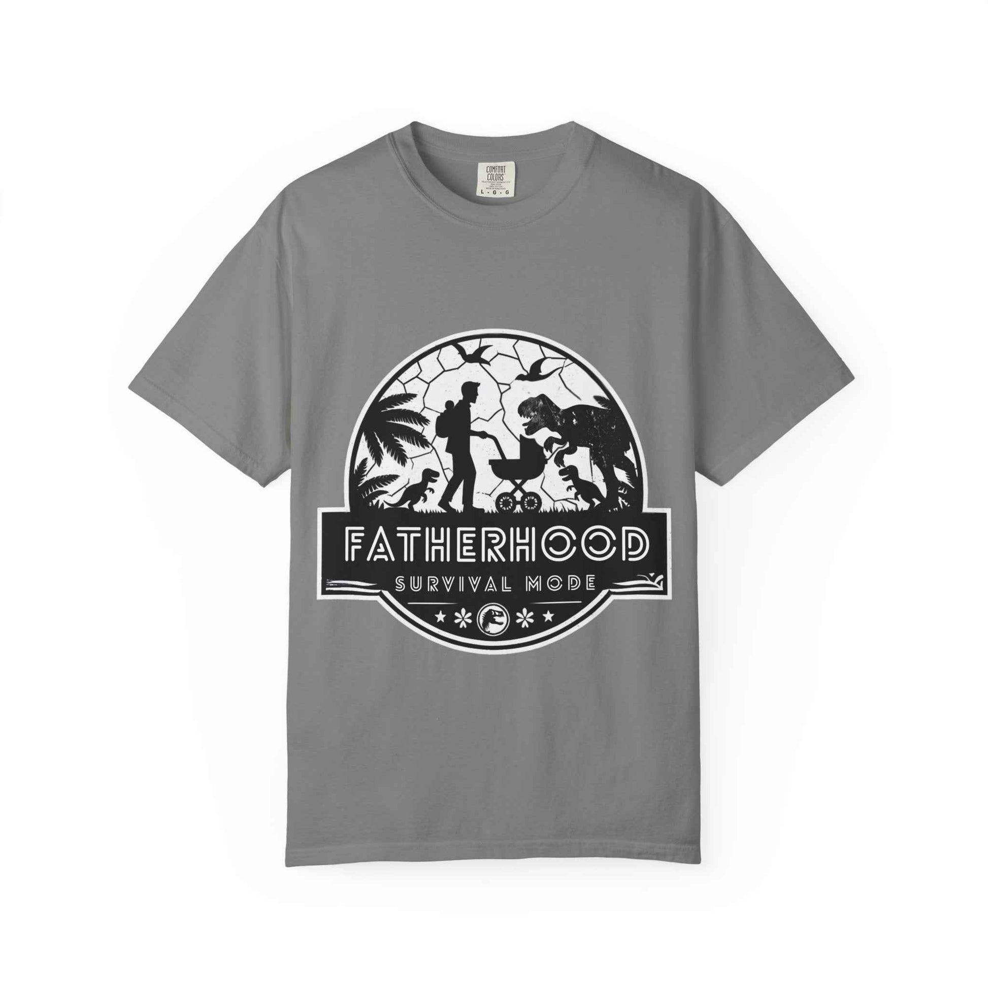 Fatherhood Survival Mode - Jurassic Park theme Graphic Tee