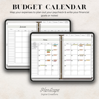Digital Budget Planner: Undated Finance Organizer
