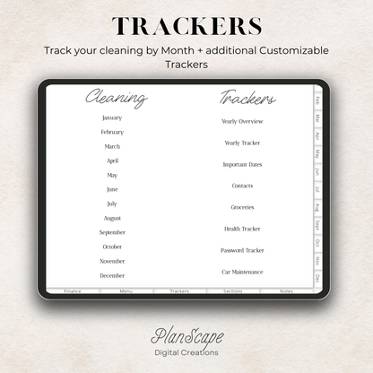 Minimalist Digital Planner: Undated, Hyperlinked Navigation