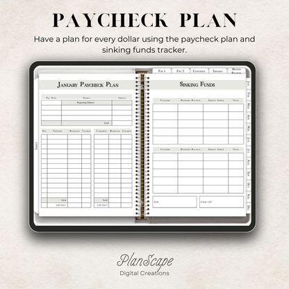 Digital Budget Planner: Undated Finance Organizer
