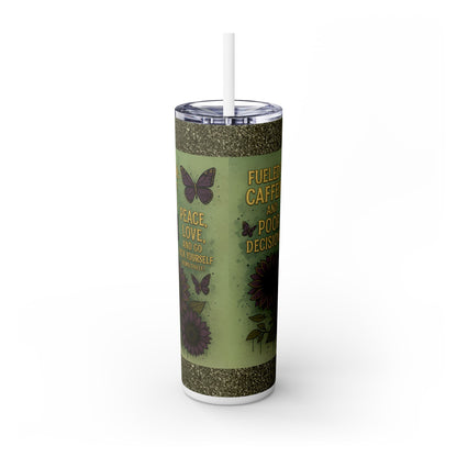 Chic 20oz Skinny Tumbler with Straw