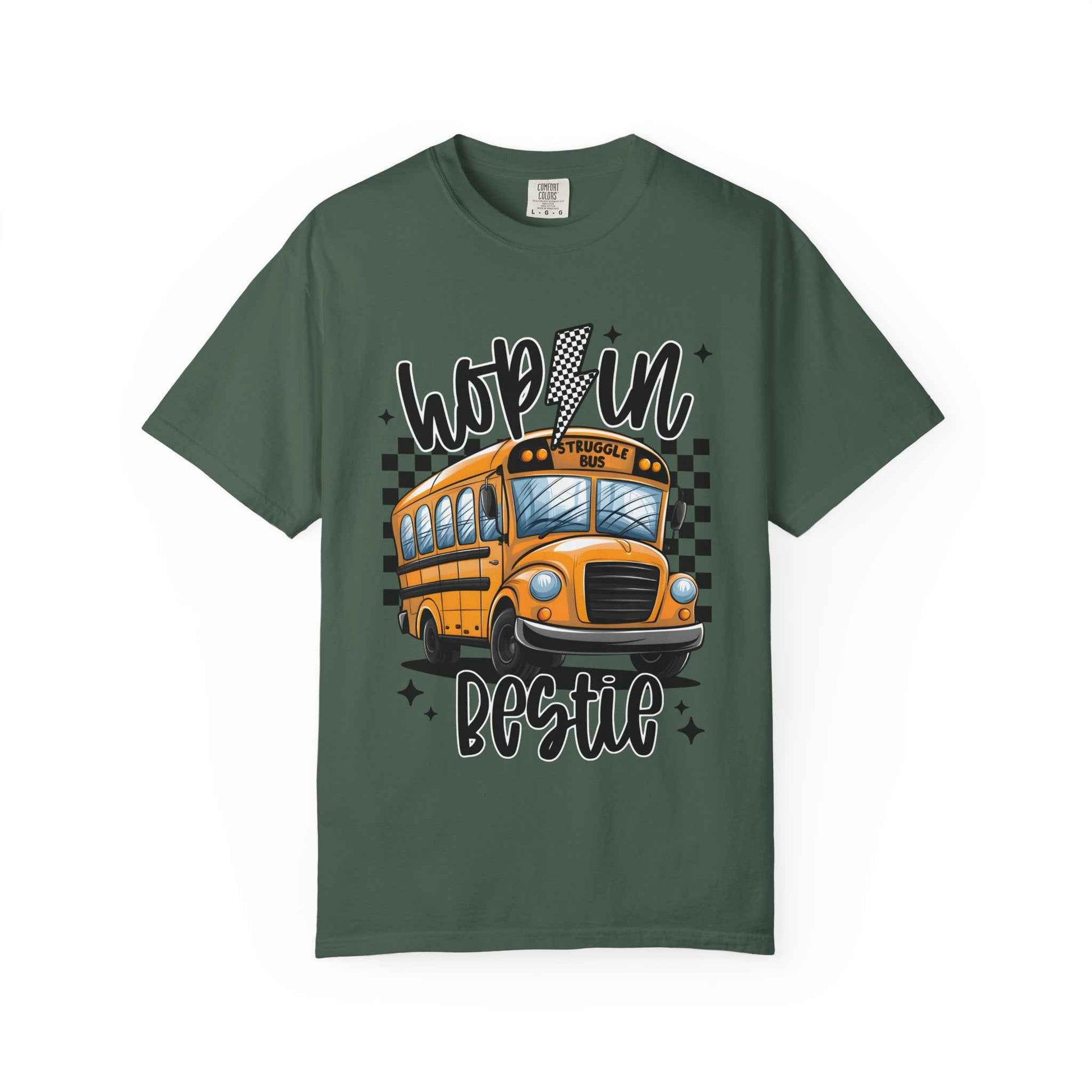 Hop On Bestie School Bus T-Shirt