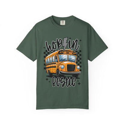 Hop On Bestie School Bus T-Shirt
